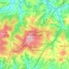 Crowborough topographic map, elevation, terrain