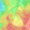 Fercha topographic map, elevation, terrain