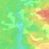 Brocas topographic map, elevation, terrain