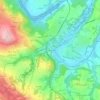 Le Vieux Bourg topographic map, elevation, terrain