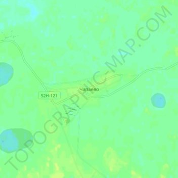 Чапаево topographic map, elevation, terrain