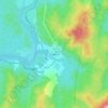 Rosebery topographic map, elevation, terrain