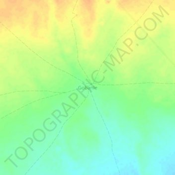Gobanle topographic map, elevation, terrain