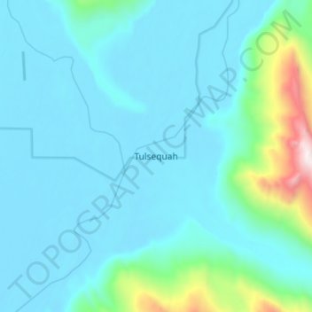 Tulsequah topographic map, elevation, terrain