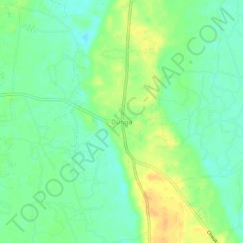 Dunga topographic map, elevation, terrain