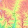 Nyalam topographic map, elevation, terrain