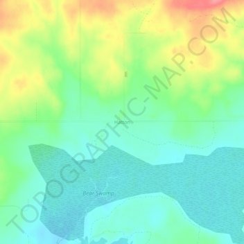 Hatton topographic map, elevation, terrain