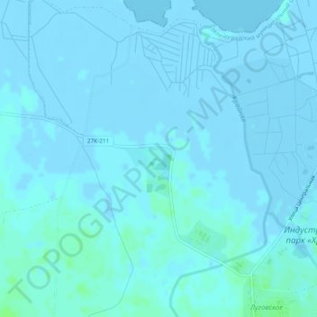 Gusevo topographic map, elevation, terrain