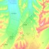 甘河滩镇 topographic map, elevation, terrain