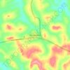 Bossembélé topographic map, elevation, terrain