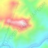 Qaradagh topographic map, elevation, terrain