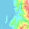 Milina topographic map, elevation, terrain