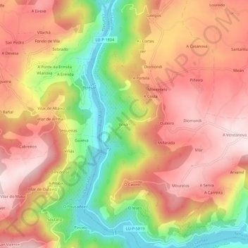 Bexán topographic map, elevation, terrain
