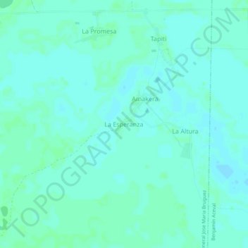 La Esperanza topographic map, elevation, terrain