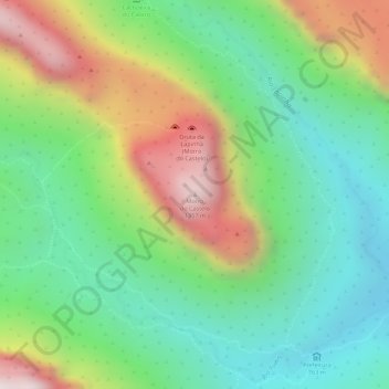 Morro do Castelo topographic map, elevation, terrain