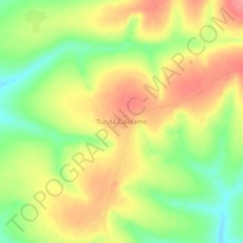 Tunda Calelamo topographic map, elevation, terrain