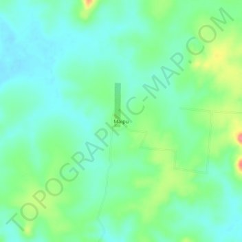 Maipu topographic map, elevation, terrain