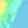 Leithfield Beach topographic map, elevation, terrain
