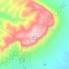云梦山 topographic map, elevation, terrain