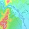 Aguas Blancas topographic map, elevation, terrain