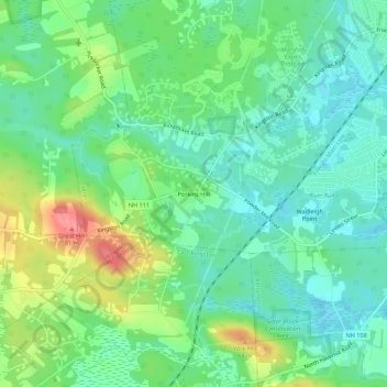 Perkins Hill topographic map, elevation, terrain