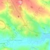 Krasnodon topographic map, elevation, terrain