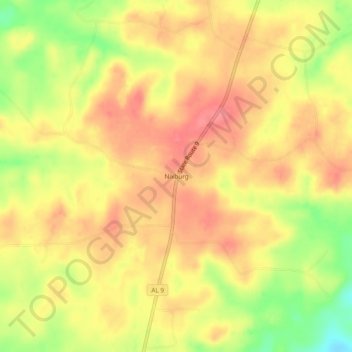 Nixburg topographic map, elevation, terrain