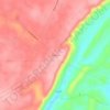 Dawson topographic map, elevation, terrain