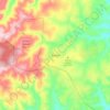Bizana topographic map, elevation, terrain