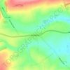 Wetwang topographic map, elevation, terrain