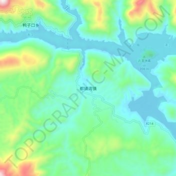 都镇湾镇 topographic map, elevation, terrain