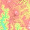 双柏县 topographic map, elevation, terrain
