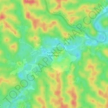Kaxinawa do RioJordão topographic map, elevation, terrain