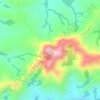 Serra de Três Pontas topographic map, elevation, terrain
