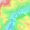 La Barge topographic map, elevation, terrain