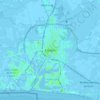 Emden topographic map, elevation, terrain