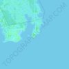 Live Oak Island topographic map, elevation, terrain