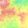 Sahab topographic map, elevation, terrain