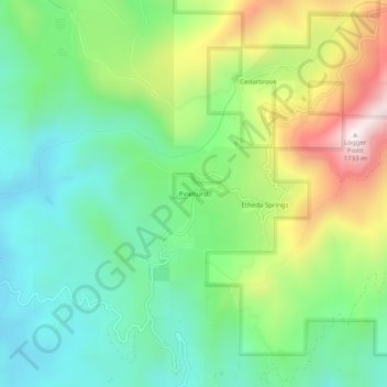 Pinehurst topographic map, elevation, terrain