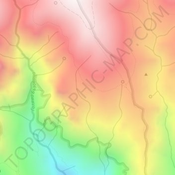 Balkan Mountains topographic map, elevation, terrain