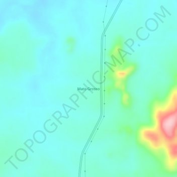Mato Grosso topographic map, elevation, terrain