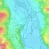 Capiate topographic map, elevation, terrain