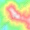 Mount Baldy topographic map, elevation, terrain