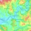 Dolný Kubín topographic map, elevation, terrain