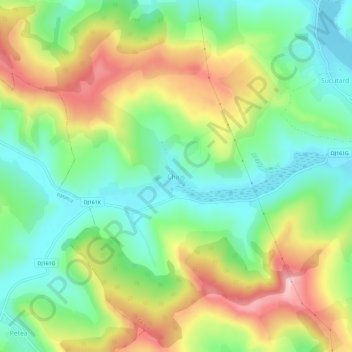 Chiriș topographic map, elevation, terrain