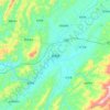 溆浦县 topographic map, elevation, terrain