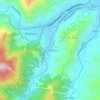 Santa Elena topographic map, elevation, terrain