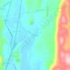 Bains Corner topographic map, elevation, terrain
