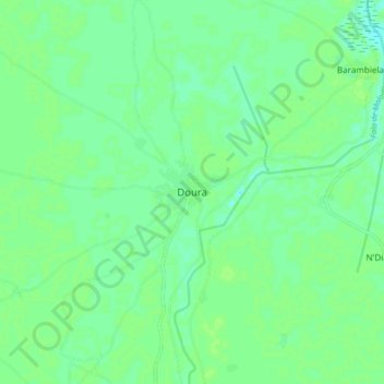 Doura topographic map, elevation, terrain
