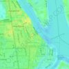 Sangkat Chey Chumneah topographic map, elevation, terrain